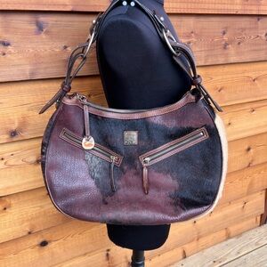Dooney & Bourke Multicolor Leather and cow hair Hobo Bag